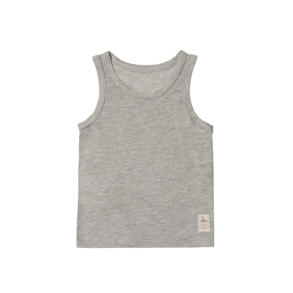 lelejove Nordic style children s 25 summer vest Tencel cool vest baby cool solid color sleeveless vest image 14