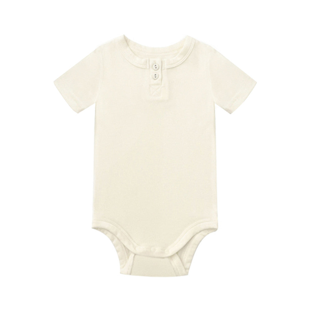 lelejove Nordic style baby short sleeved fart clothes wool blended short sleeved romper baby light breathable short crawling image 40
