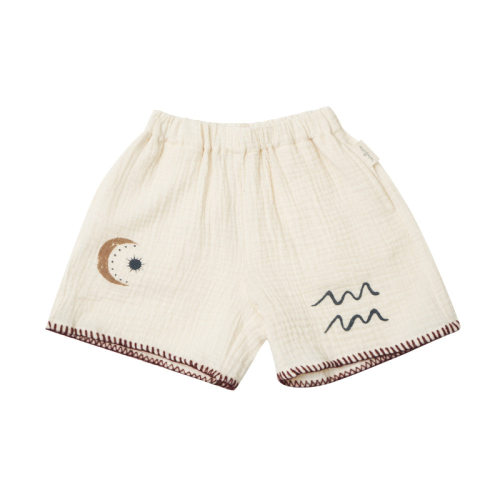 Lelejove Nordic style children s summer T shirt shorts 5 summer baby breathable double layer yarn short sleeved shirt pants image 30