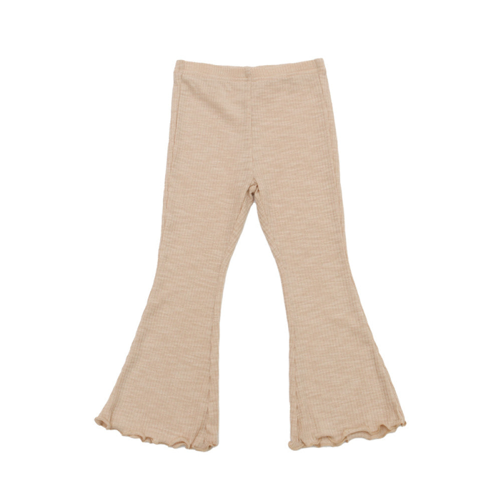 lelejove Nordic style 25 spring and summer new products children s casual trousers girls baby micro flared pants light and soft pants image 30