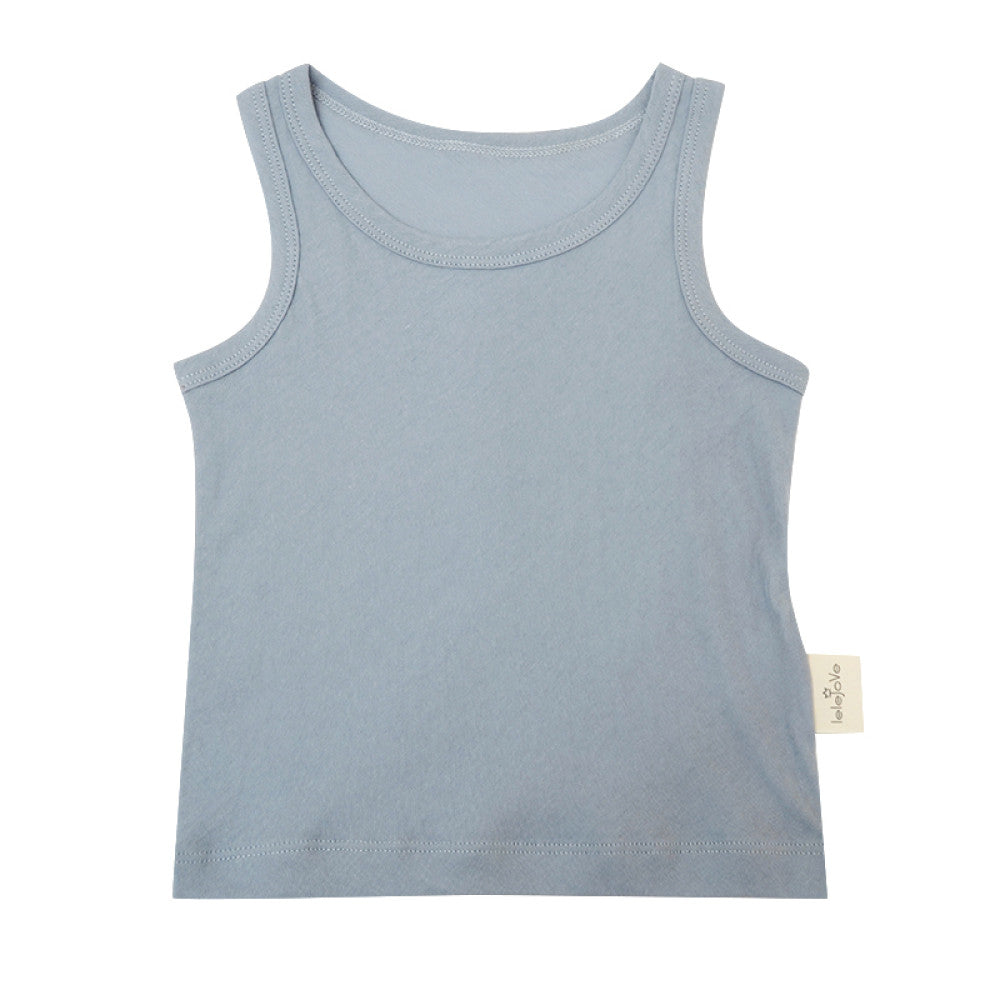Cicada wing cotton lelejove children s lightweight vest 25 summer unisex solid color I shaped vest sleeveless top image 27