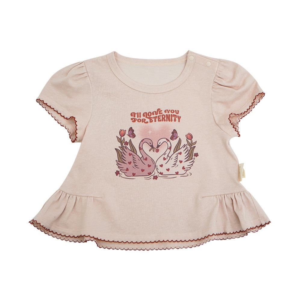Lanjing Tencel Lelejove Summer Children s Lace Short Sleeve T shirt Cool Shorts for Women s Treasures Sweet Short Sleeve image 18