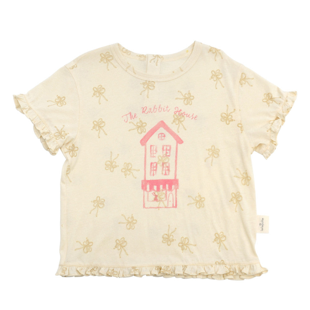 Lelejove Nordic style girls lightweight T shirt 5 summer women s treasure skin friendly cotton linen short sleeved baby sweet short sleeved T shirt image 4