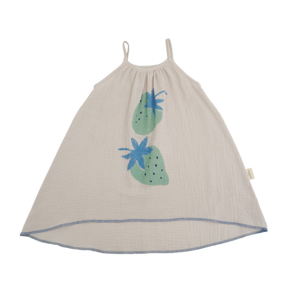 lelejove Nordic style children s suspender dress 25 summer girls suspender dress breathable double layer yarn baby skirt image 6