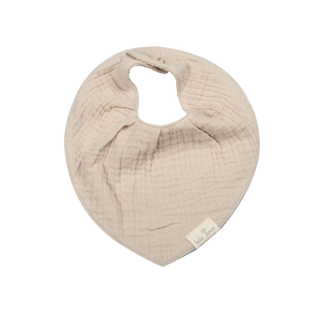 lelejove Nordic style four seasons newborn children solid color bib infant feeding towel baby bib image 11