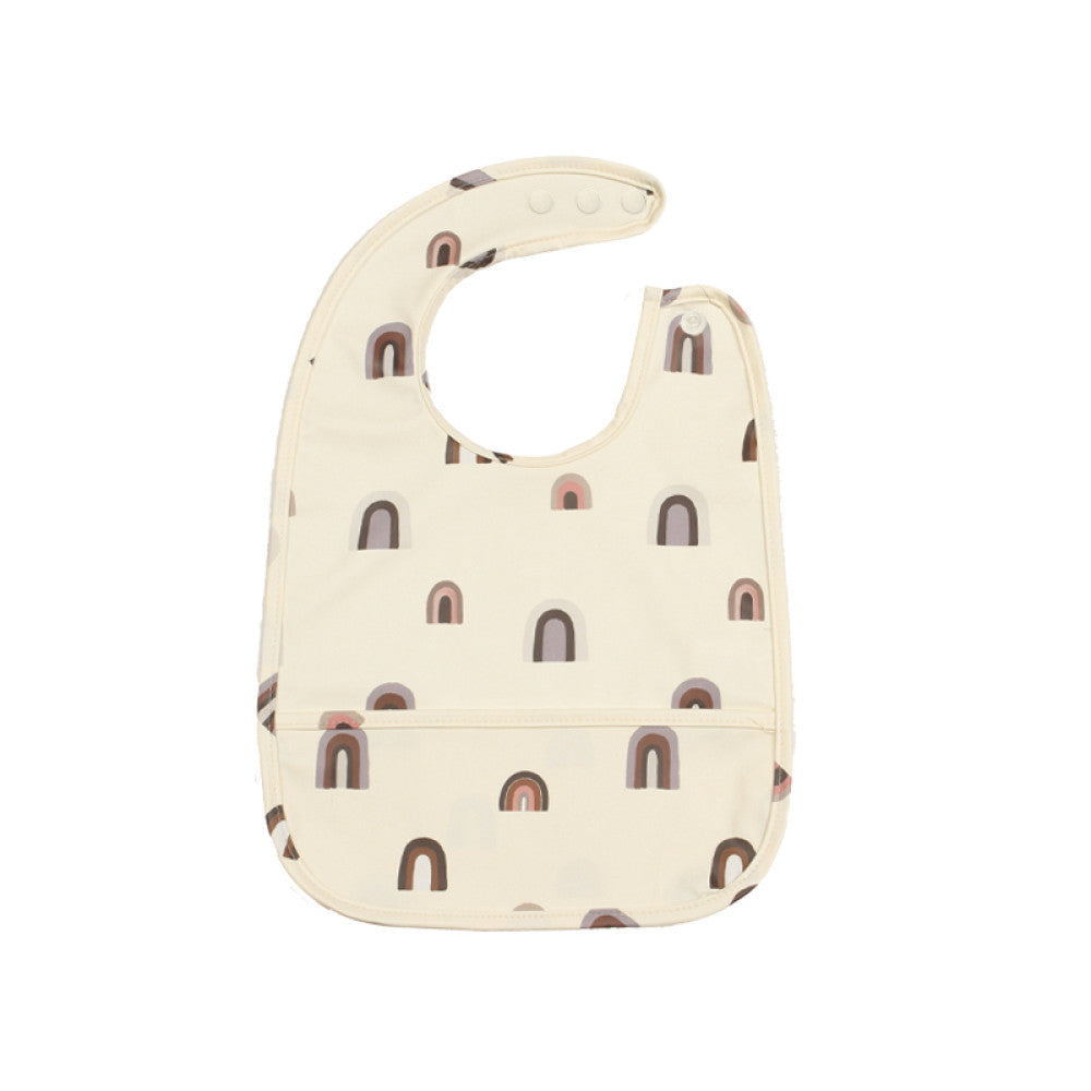 lelejove Nordic style baby waterproof bib 24 new baby cute bib food pocket anti fouling coverall image 8