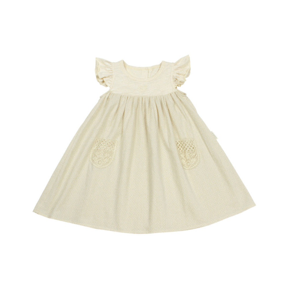 Lelejove Nordic style girls dress summer fresh vest dress women s treasure polka dot small flying sleeve dress image 6