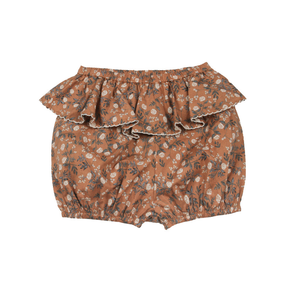 Tencel series lelejove Nordic style women s printed round neck shirt lightweight shorts romantic countryside style image 42
