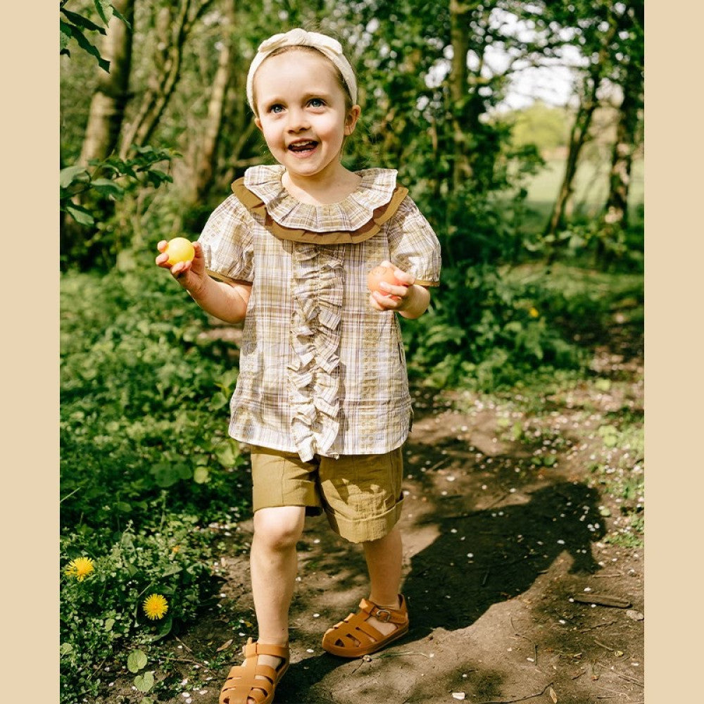lelejove Nordic style children s shorts boys and girls shorts 25 summer thin pants niche texture versatile shorts image 3
