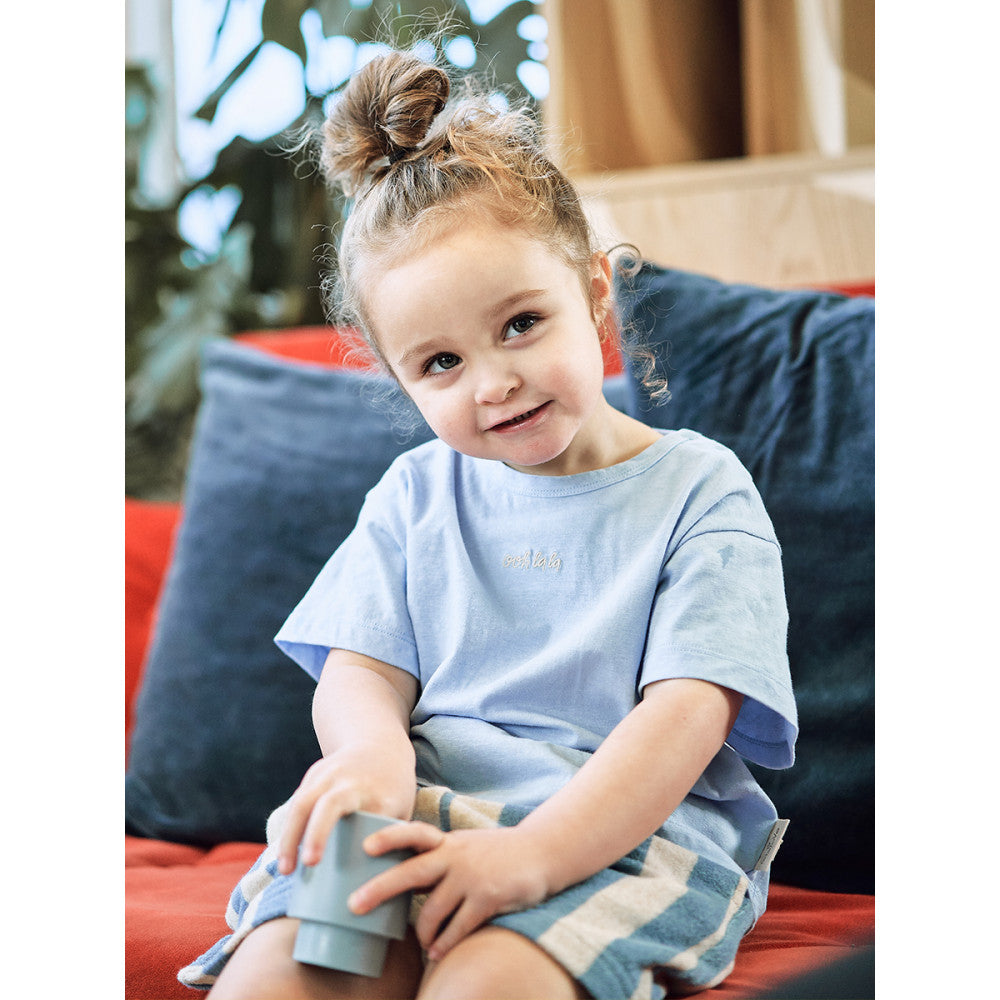 lelejove Nordic style children s short sleeved 25 summer new men s and women s short sleeved T shirts simple letter half sleeved tops image 41