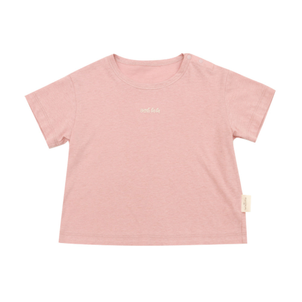 lelejove Nordic style children s short sleeved 25 summer new men s and women s short sleeved T shirts simple letter half sleeved tops image 1