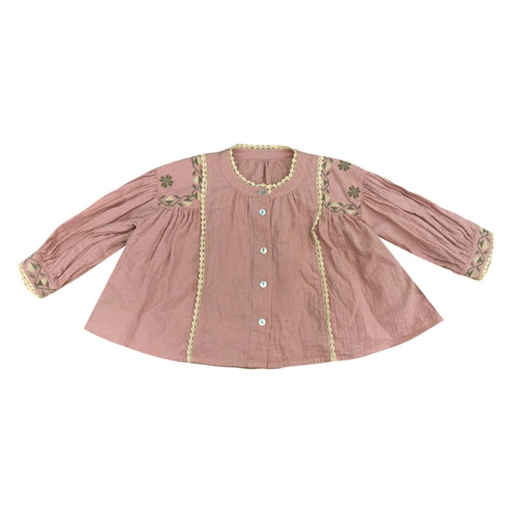 Lelejove Nordic style women s treasure palace style temperament set Spring and Autumn new style literary forest shirt lantern pants image 18
