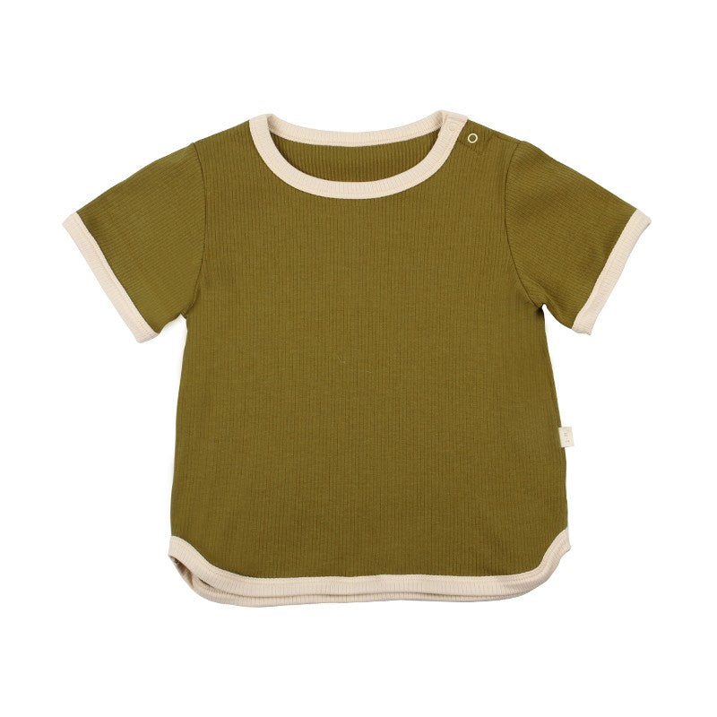 Summer Candy Colors Series Short Sleeve Tee & Shorts Set