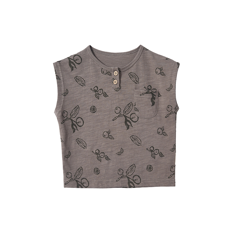 Radish Print Sleeveless Top & Shorts Set