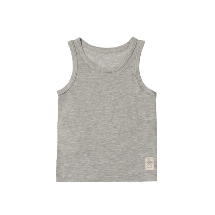 lelejove Nordic style children s 25 summer vest Tencel cool vest baby cool solid color sleeveless vest image 14