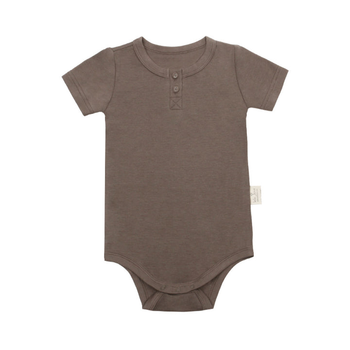 lelejove Nordic style baby short sleeved fart clothes wool blended short sleeved romper baby light breathable short crawling image 6