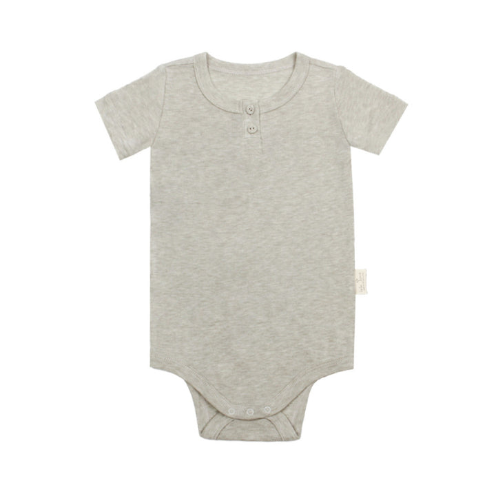 lelejove Nordic style baby short sleeved fart clothes wool blended short sleeved romper baby light breathable short crawling image 30