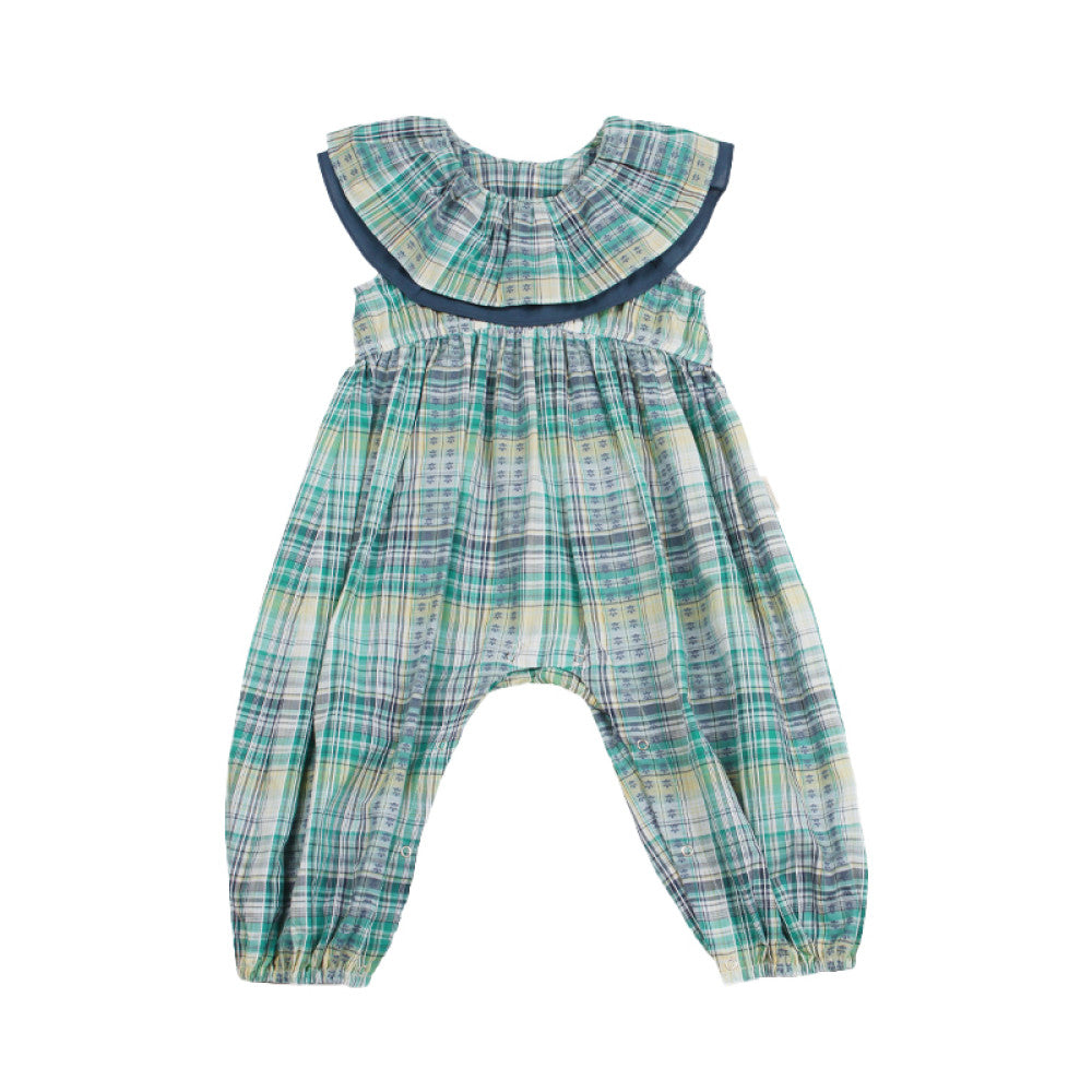 Ruffle Collar Sleeveless Jumpsuit