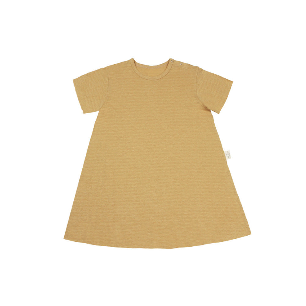 lelejove Nordic style children s dress 24 summer new style girl baby T skirt comfortable breathable solid color dress image 6