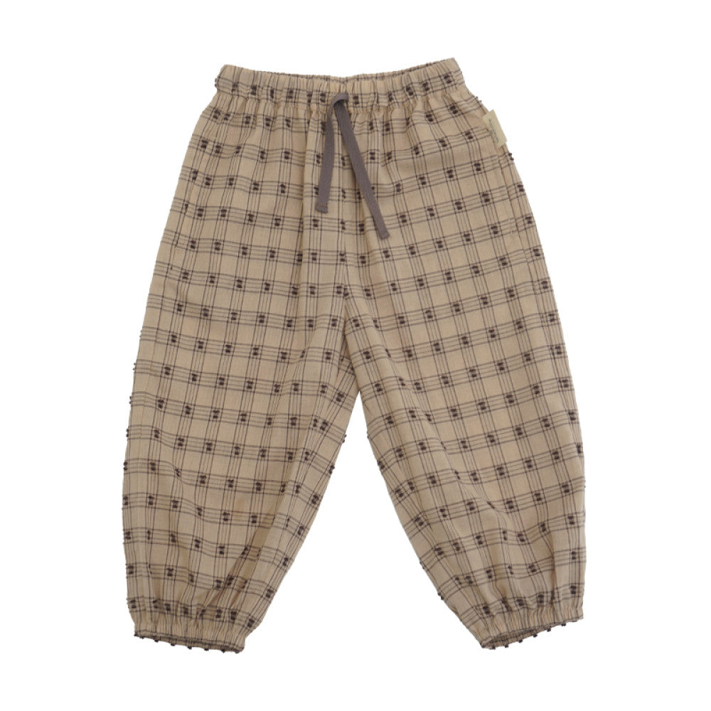 Lelejove children s summer lightweight shorts men s and women s baby binding foot mosquito proof pants breathable texture retro plaid pants image 17