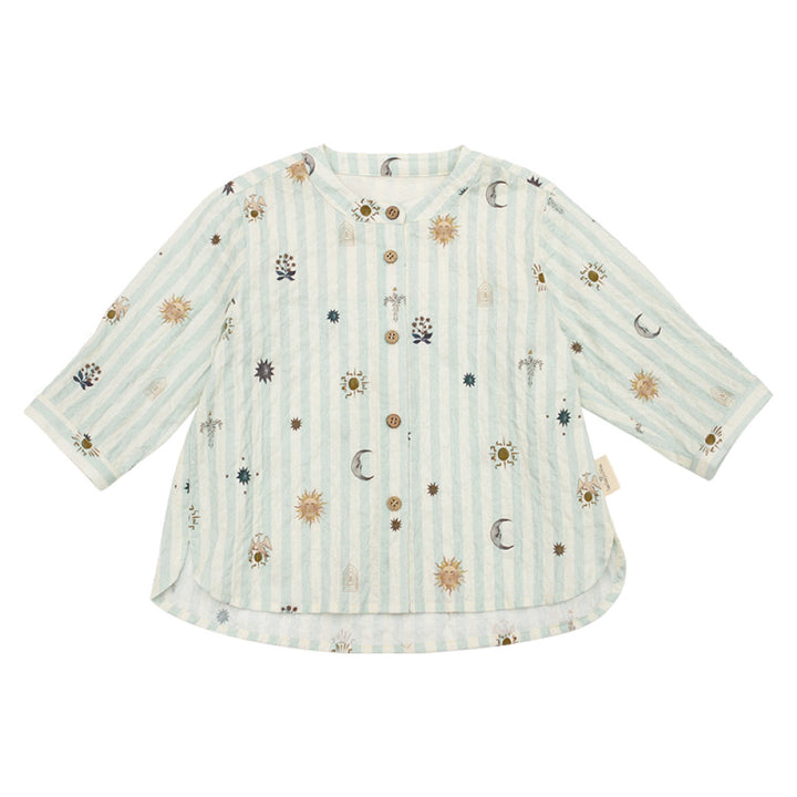 Lelejove Nordic style children s short sleeved shirt baby summer printed short sleeved vacation style lightweight shirt shorts image 32