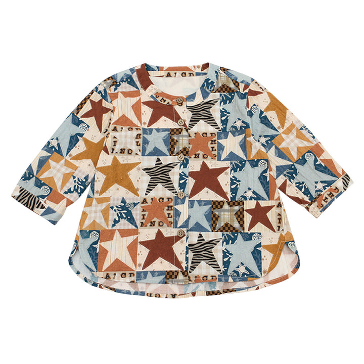 Lelejove Nordic style children s short sleeved shirt baby summer printed short sleeved vacation style lightweight shirt shorts image 43