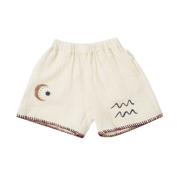 Lelejove Nordic style children s summer T shirt shorts 5 summer baby breathable double layer yarn short sleeved shirt pants image 30