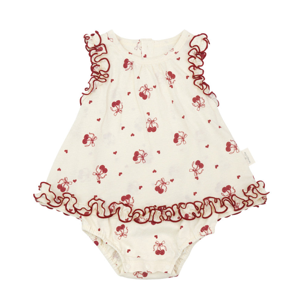 Lelejove Nordic style baby soft cotton bag fart clothes for women s treasure 5 summer cute printed triangle climbing clothes sweet Ha Yi image 6