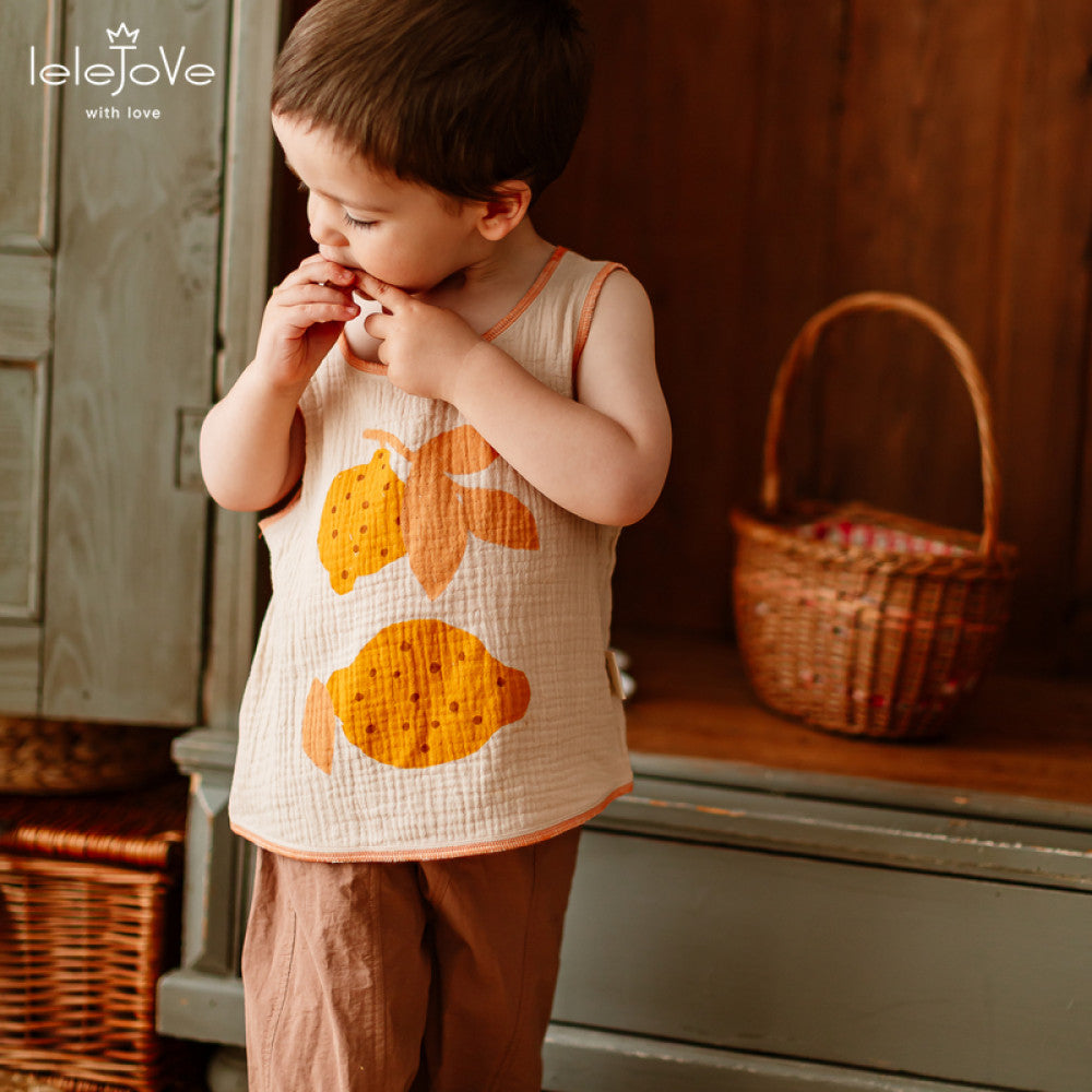 Lelejove Children s Lightweight Tank Top 25 Summer Men s and Women s Treasure Printed Loose Tank Top Breathable Double layer Yarn Sleeveless Top image 2
