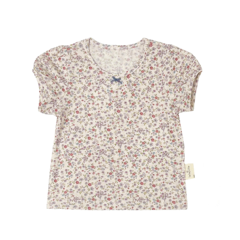 Yasel Lelejove Nordic style women s printed short sleeved T shirt 25 summer new cute children s floral short T image 11