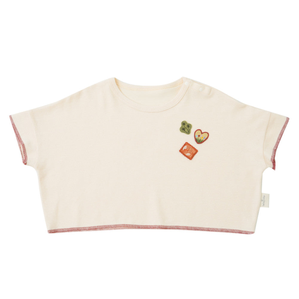 Lelejove Children s Relaxation Short sleeved T shirt for Men and Women s Baoxia Loose Short T shirt Skin friendly Towel Cotton Moisture wicking and Breathable image 6