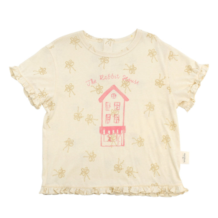 Lelejove Nordic style girls lightweight T shirt 5 summer women s treasure skin friendly cotton linen short sleeved baby sweet short sleeved T shirt image 4