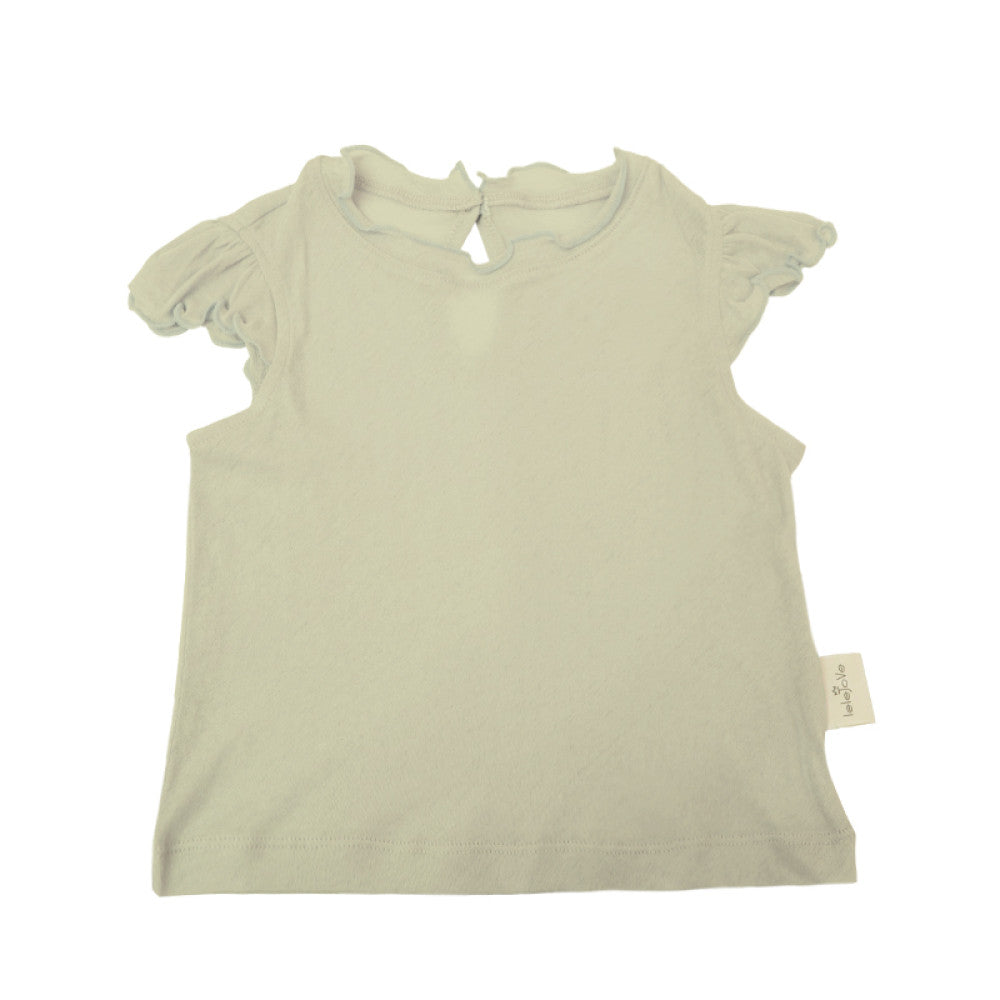 Cicada wing cotton lelejove children s lightweight T shirt 25 summer women s treasure solid color sleeveless T sweet little flying sleeve top image 27