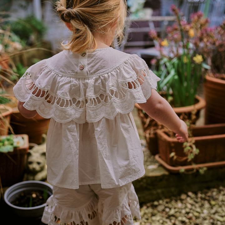 Horse cotton lelejove girls summer hollow embroidery short sleeved women s treasure palace style short sleeved round neck shirt image 41