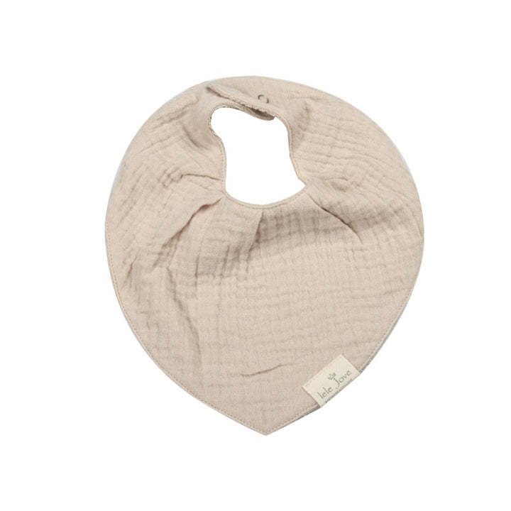 lelejove Nordic style four seasons newborn children solid color bib infant feeding towel baby bib image 11