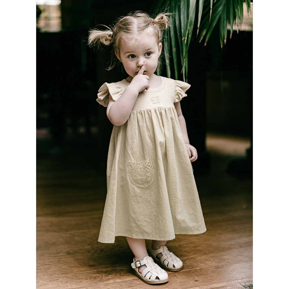 Lelejove Nordic style girls dress summer fresh vest dress women s treasure polka dot small flying sleeve dress image 2