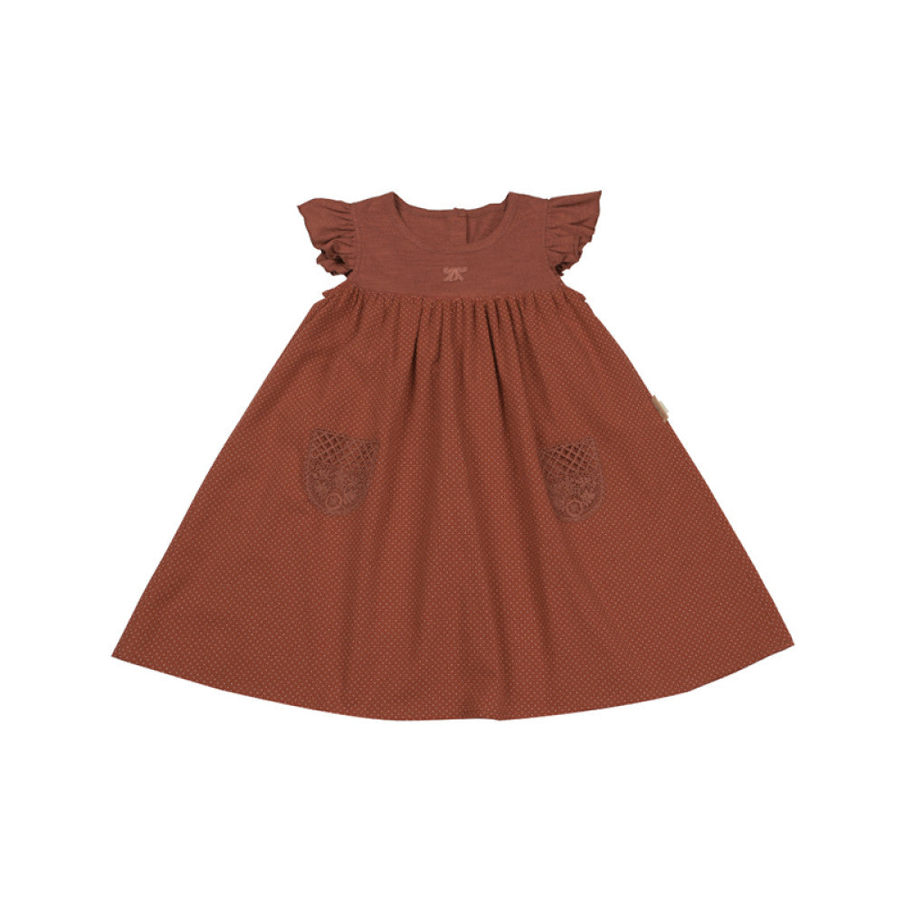 Lelejove Nordic style girls dress summer fresh vest dress women s treasure polka dot small flying sleeve dress image 5
