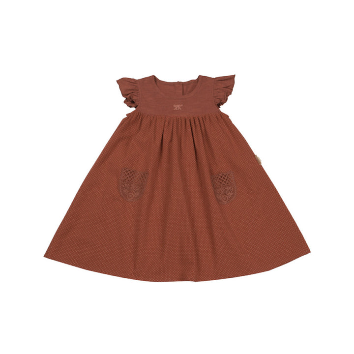 Lelejove Nordic style girls dress summer fresh vest dress women s treasure polka dot small flying sleeve dress image 5