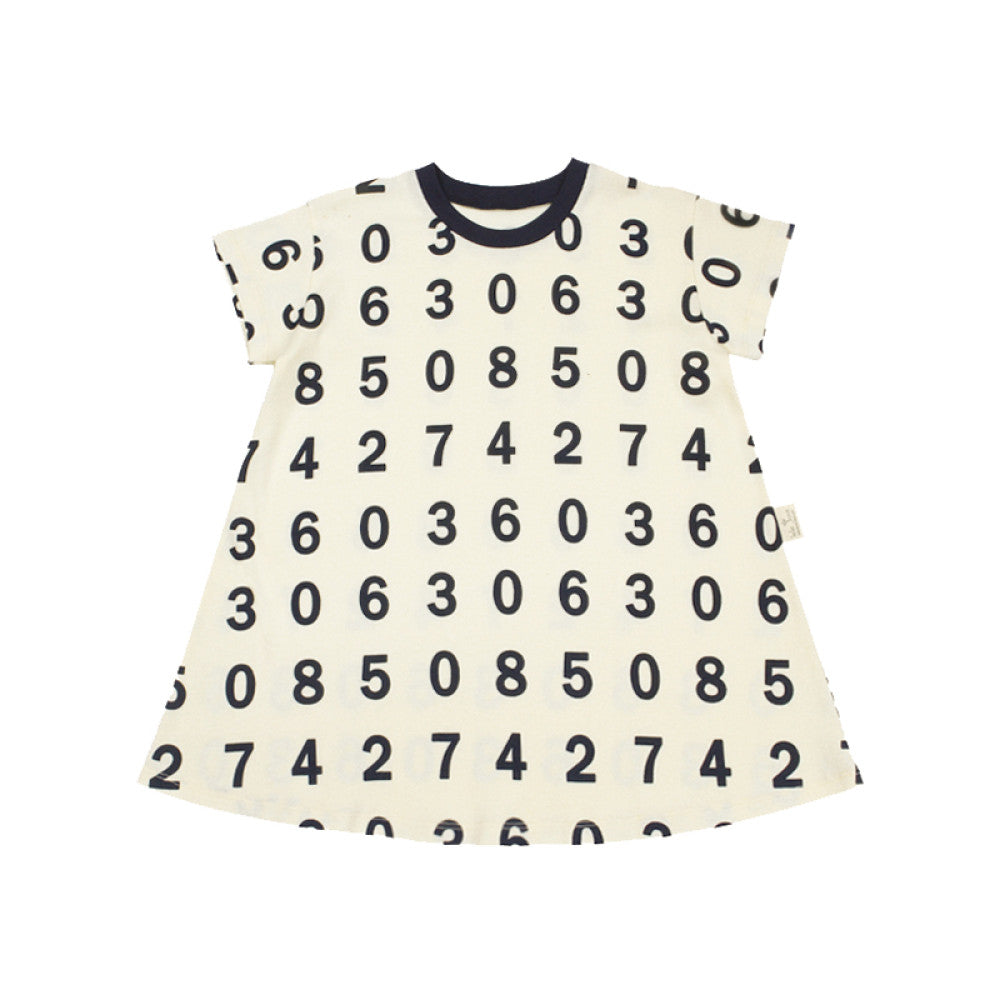 Lelejove Nordic style children s dress summer new women s treasure loose T skirt pure cotton digital printed skirt image 6