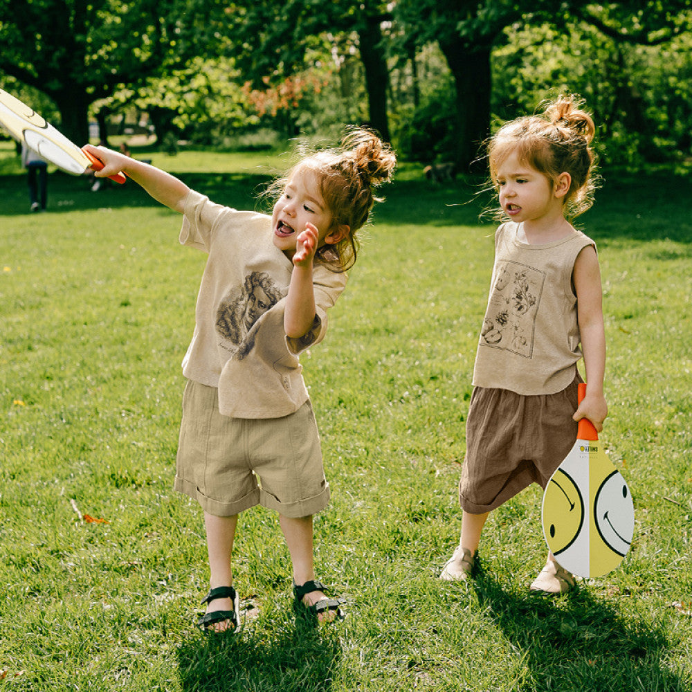 lelejove Nordic style children s shorts boys and girls shorts 25 summer thin pants niche texture versatile shorts image 2