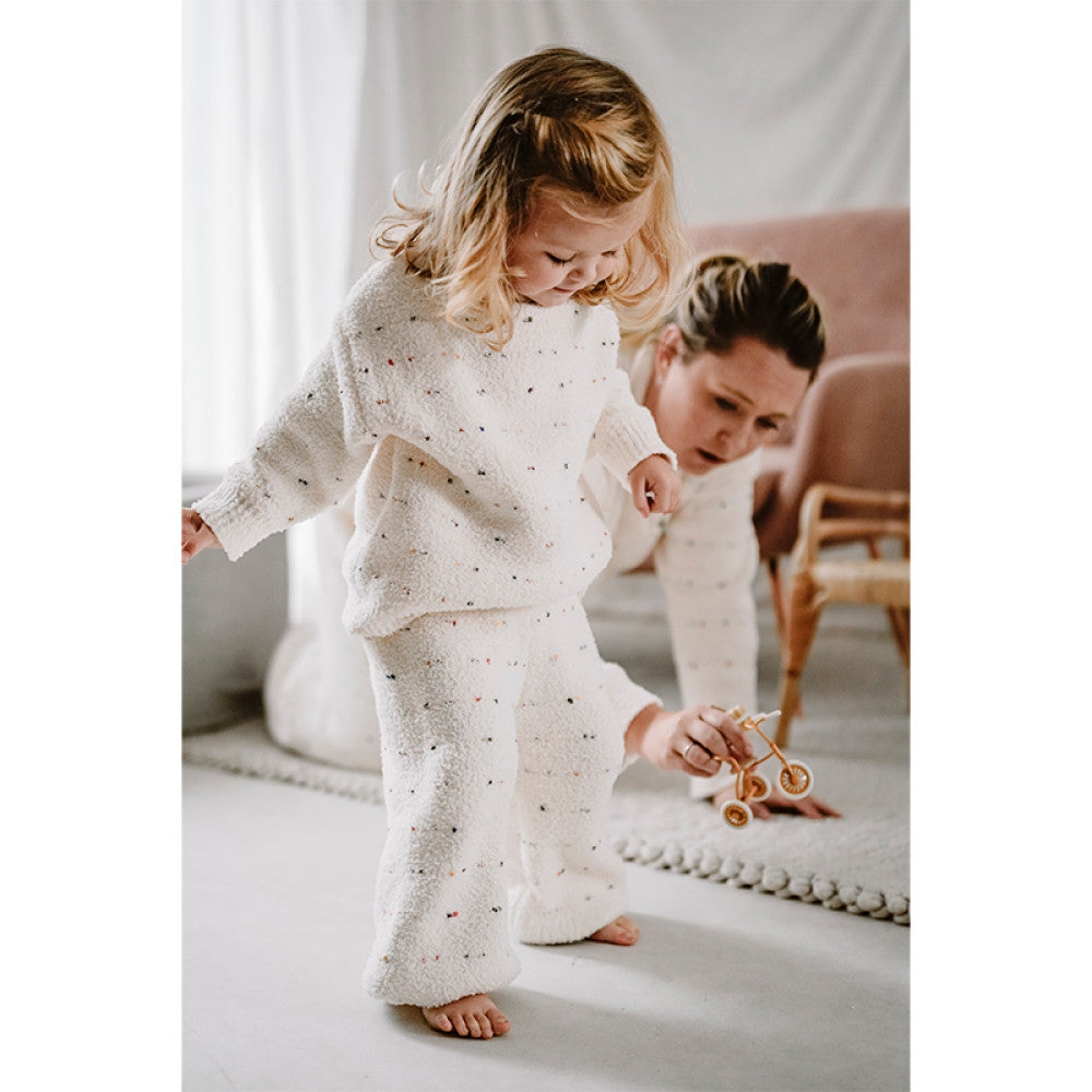 lelejove Nordic style parent child home wear suits autumn and winter baby pajamas pajamas warm and comfortable image 3