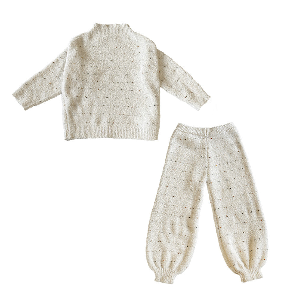 lelejove Nordic style parent child home wear suits autumn and winter baby pajamas pajamas warm and comfortable image 7