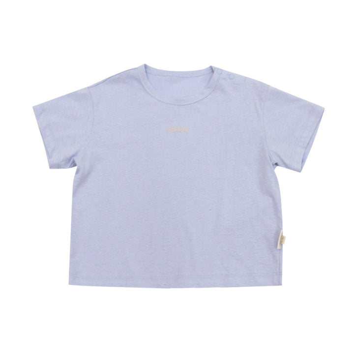 lelejove Nordic style children s short sleeved 25 summer new men s and women s short sleeved T shirts simple letter half sleeved tops image 2