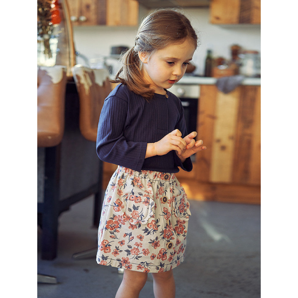 Lelejove Nordic style women s treasure short skirt 25 spring new girls denim print half skirt energetic cute soft denim image 2