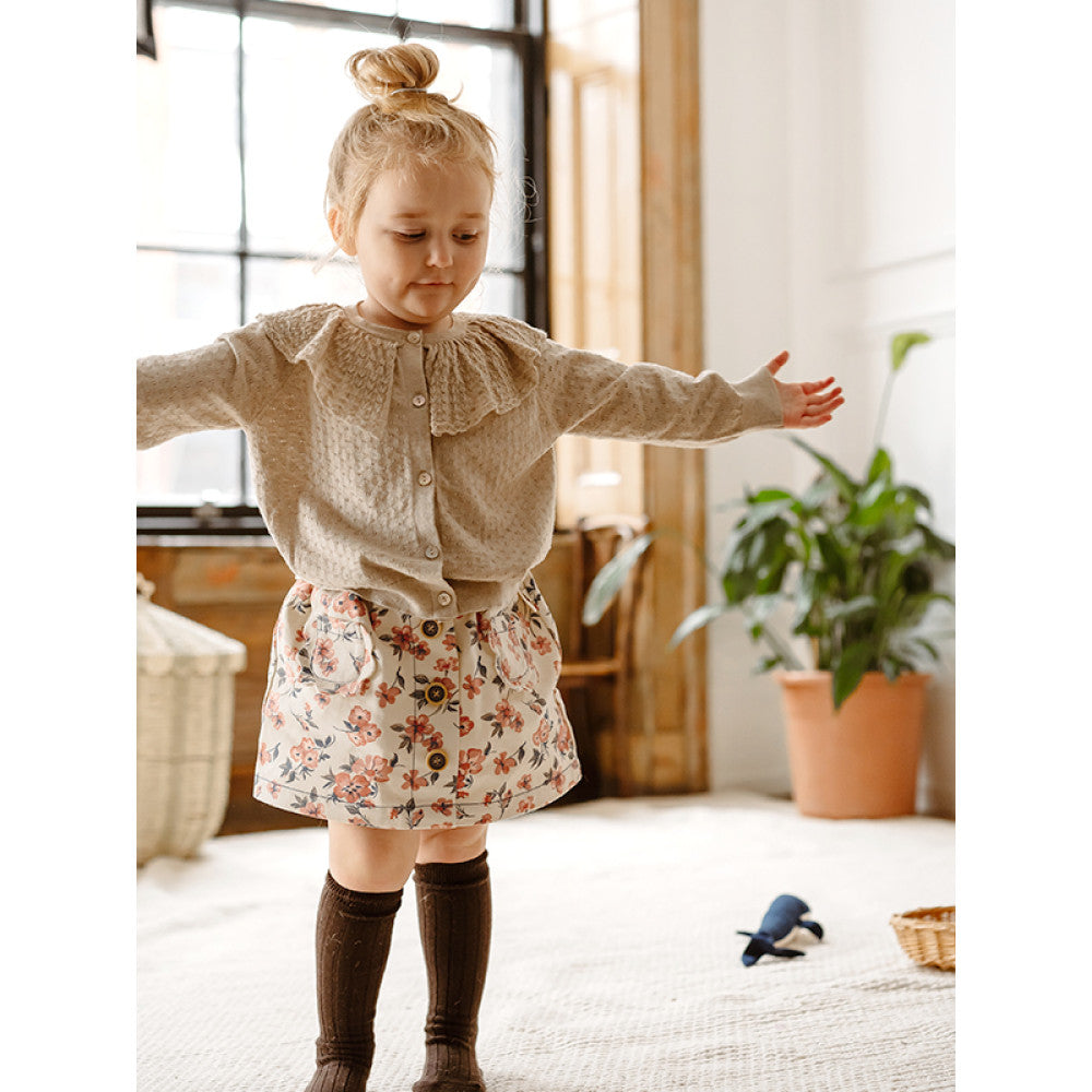 Lelejove Nordic style women s treasure short skirt 25 spring new girls denim print half skirt energetic cute soft denim image 3