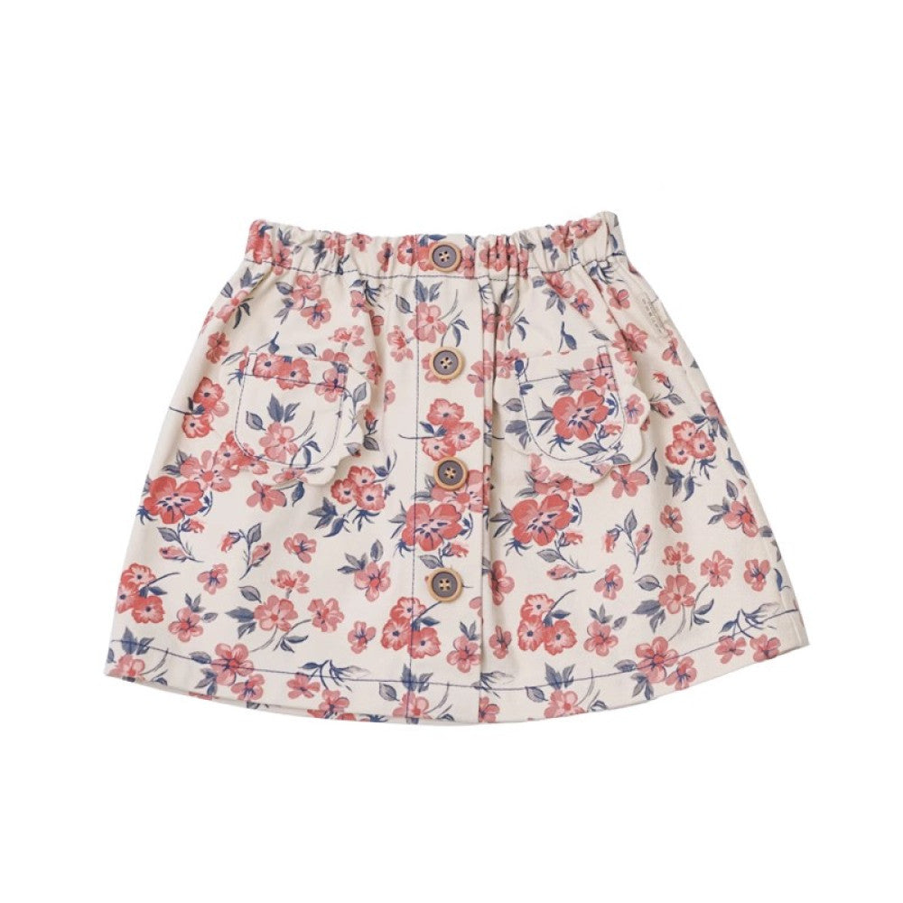 Lelejove Nordic style women s treasure short skirt 25 spring new girls denim print half skirt energetic cute soft denim image 6