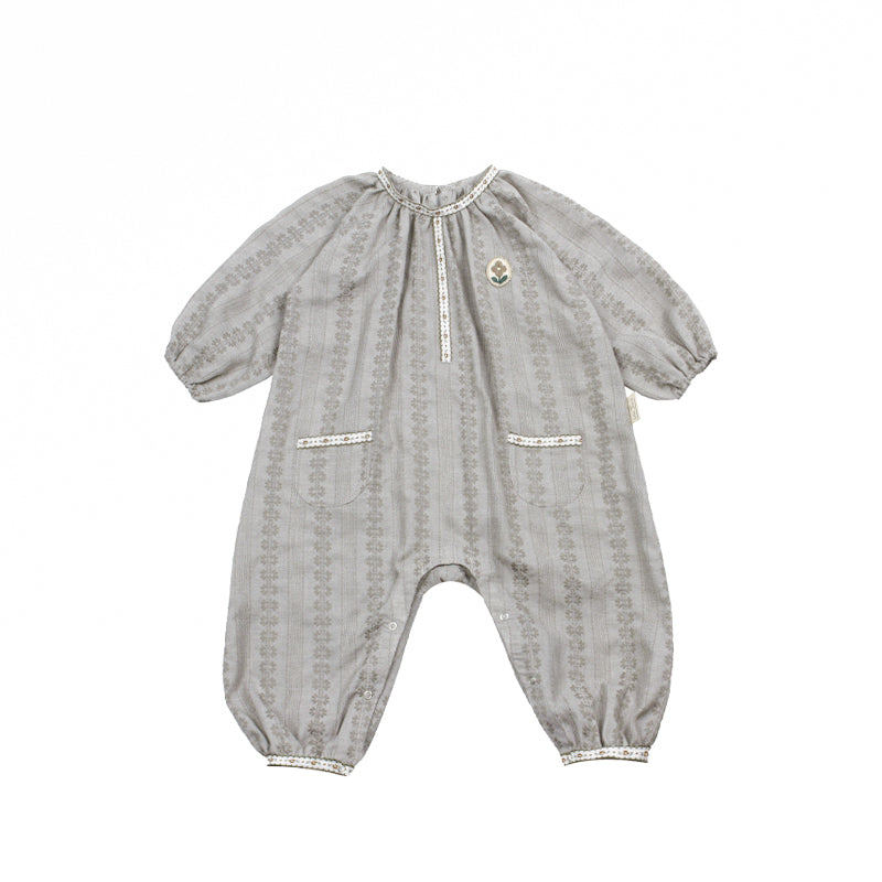 New Arrival – Baby Floral Embroidery Jumpsuit