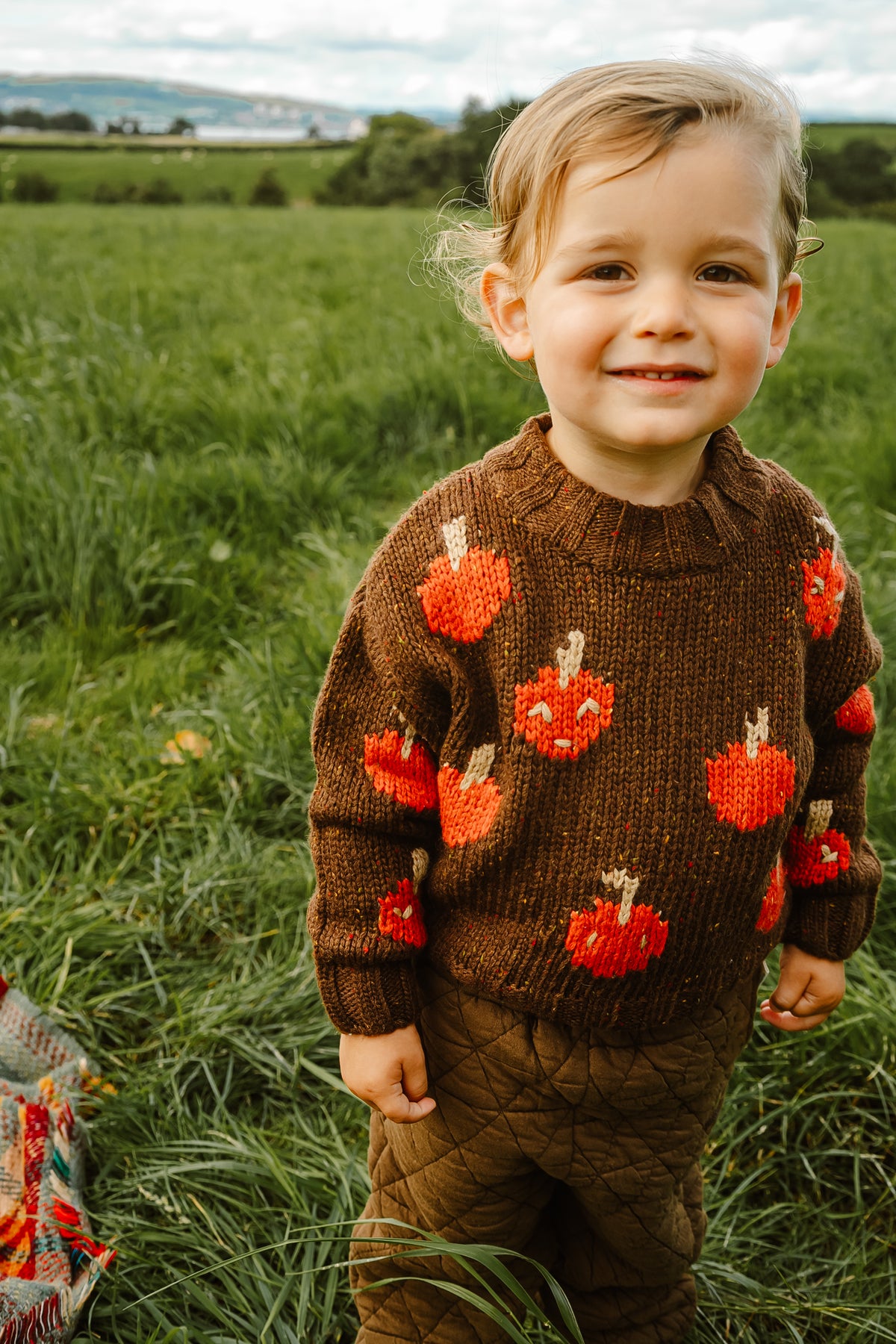 New Arrival – Happy Apples Speckled Wool Sweater