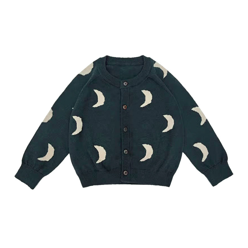 All Over Print Wool Blend Cardigan
