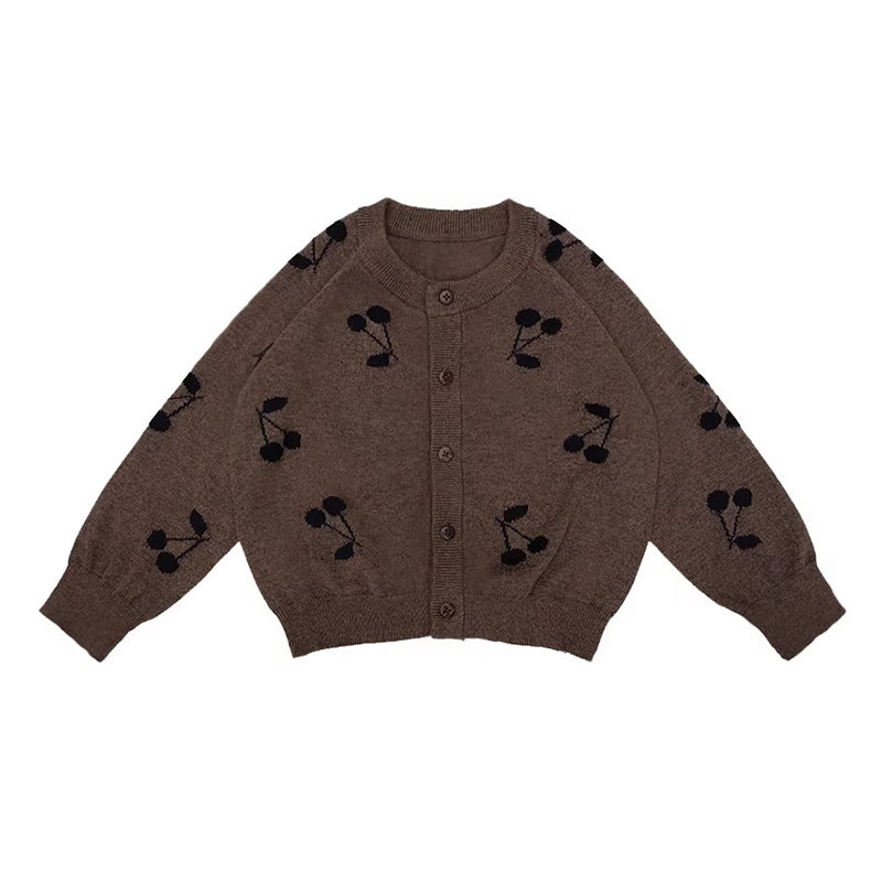 All Over Print Wool Blend Cardigan